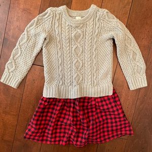 babyGap Mixed-Media Sweater Dress